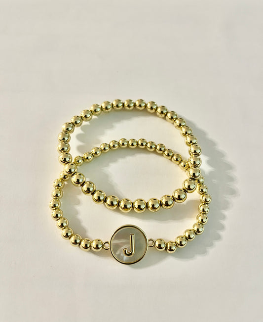 Initial Bracelet Set