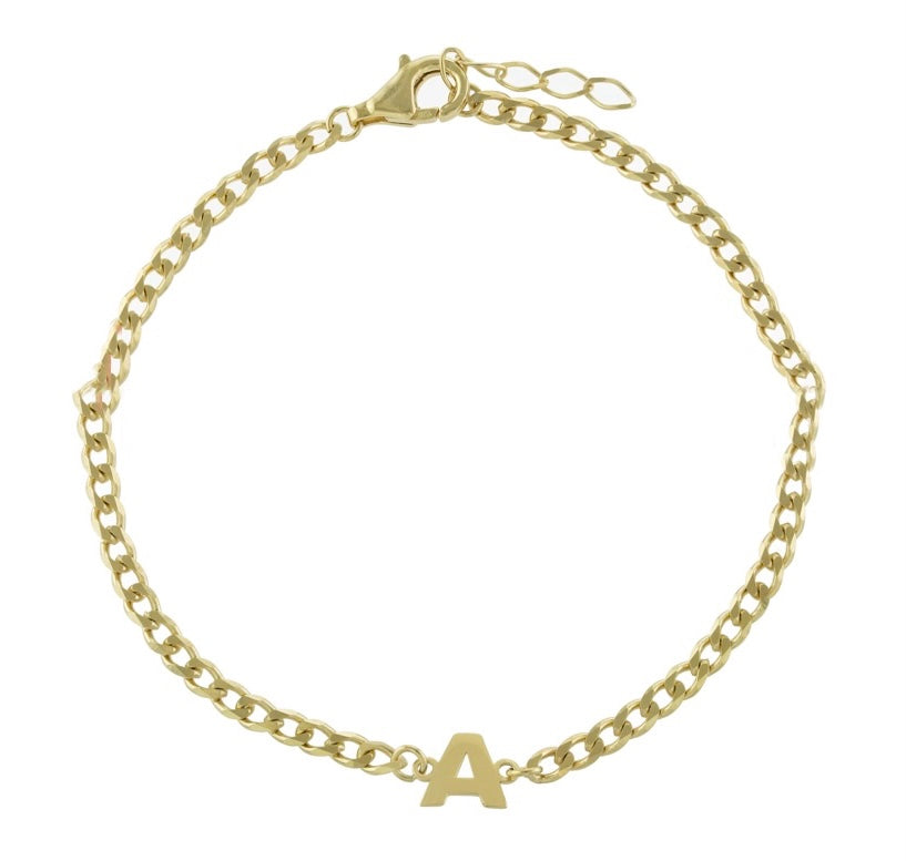 initial Curb Bracelet